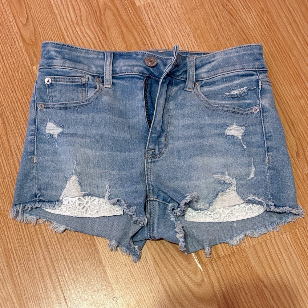 American Eagle Outfitters Light Blue Jean Shorts